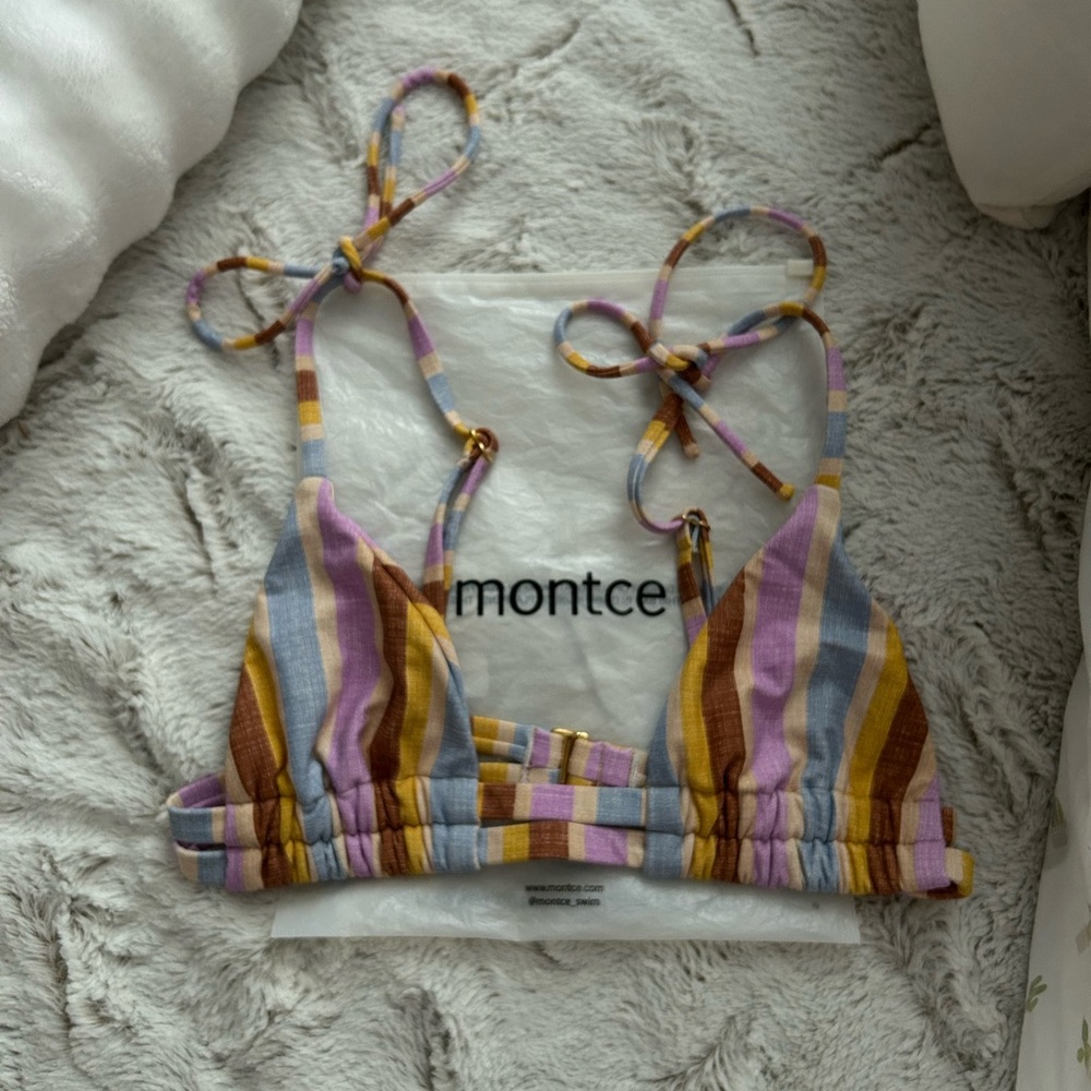 Montce Multicolor Striped Bikini Top